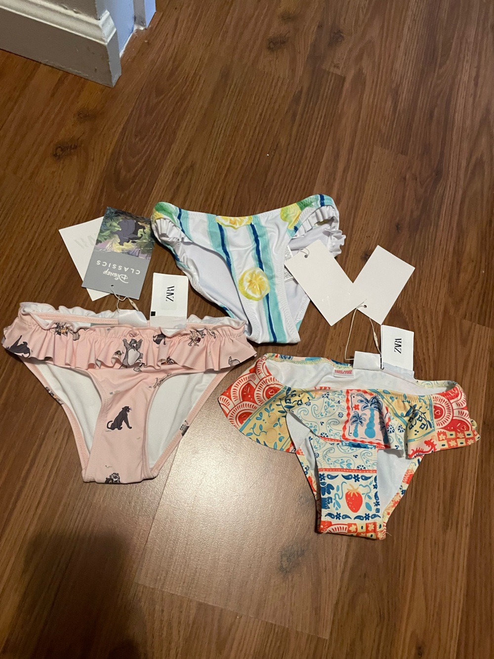 Zara Kids Swim Bikini Bottoms - Pink, White, Blue, Yellow, Red, Orange
